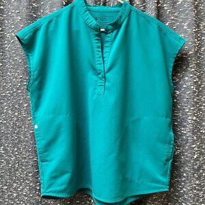 Figs Teal Rafaela Top Size Medium